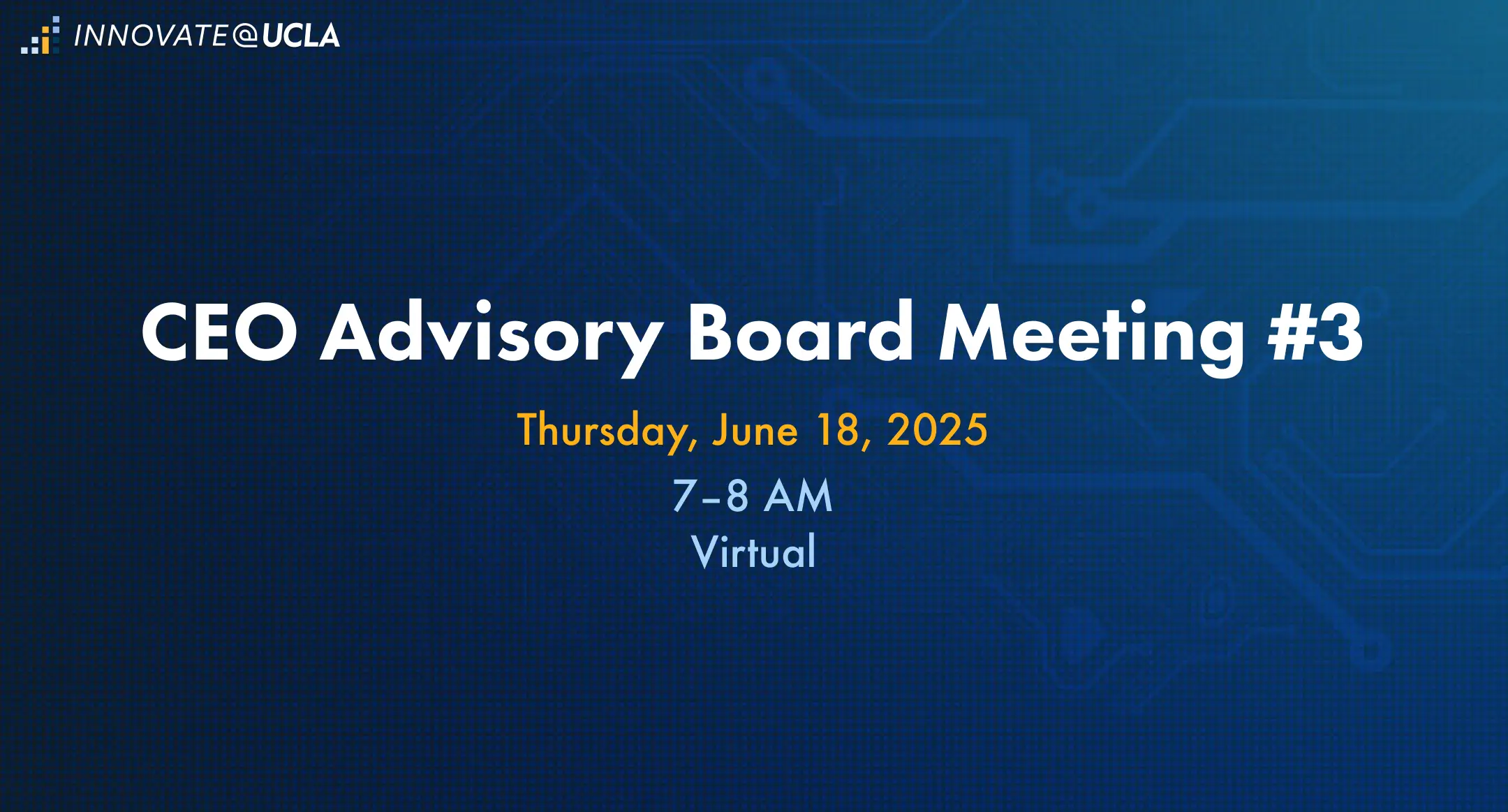 ceo advisory meeting #3 2025