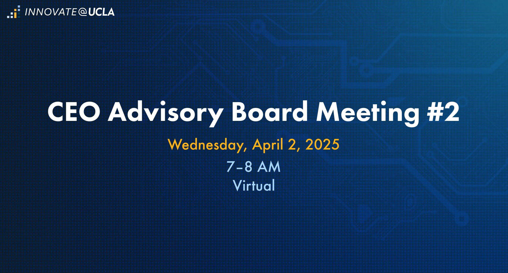 ceo advisory board meeting #2 2025